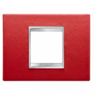 Chorus Lux 2-GANG Cover Plate Ruby Leather