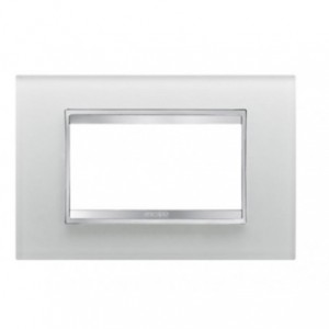 Chorus Lux 4-GANG Cover Plate Glass Ice