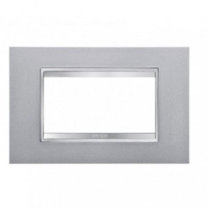 Chorus Lux 4-GANG Cover Plate Titanium Technopolymer