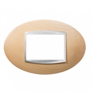 Chorus Art 3-GANG Cover Plate Maple Wood