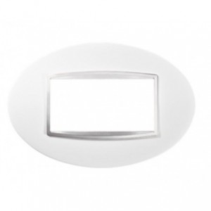 Chorus Art 4-GANG Cover Plate Milk White