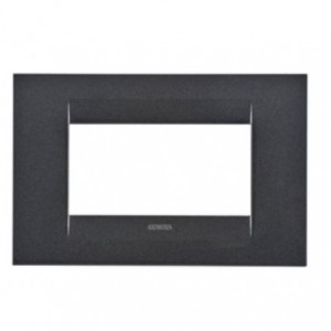 Geo Plate 4-GANG Slate