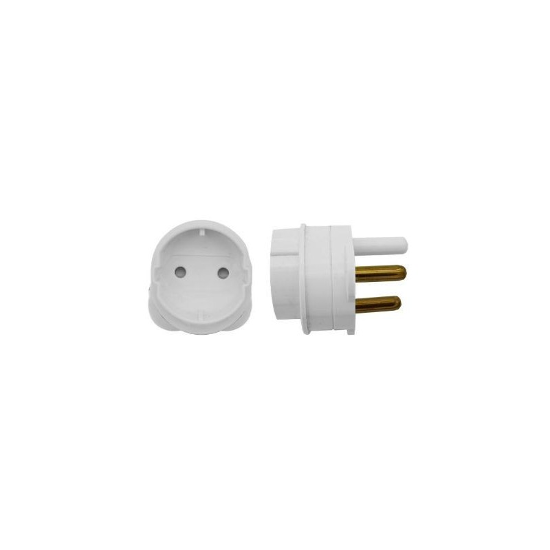 Scoop EUR-SCH 2-Pin Schuko to 16A 3-Pin Adaptor