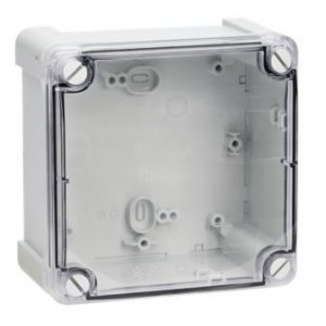 Polycarbonate Enclosure Transp. Lid 135X135X75MM IP66