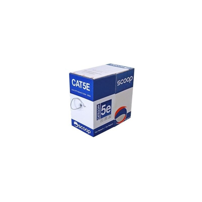 Scoop UTP-305C 305m Box Cat5e CCA UTP Cable