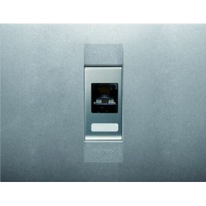 RJ45 Cat 5E Socket And Blank Kit Chorus Geo Titanium