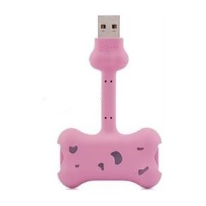 Bone Collection AP06041-P Doggy Link Portable 2-port USB Hub