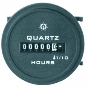 HOUR METER 10-80VDC- O/V &amp; POLARITY PROTECTED ROUND BEZEL