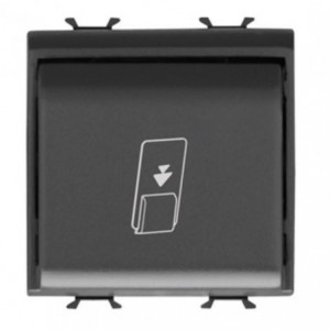 Chorus 2M Universal Badge Switch Module 1P 16AX Black