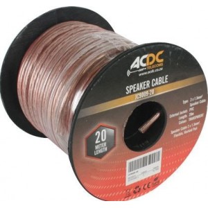 2 X 1.5MM Twin Speaker Cable DC 20M