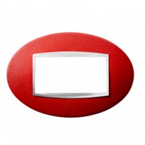 Art PLATE- 4-GANG- Ruby Leather