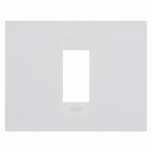 Geo Plate 1-GANG Satin White