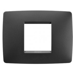 Chorus One 2-GANG Cover Plate Satin Black
