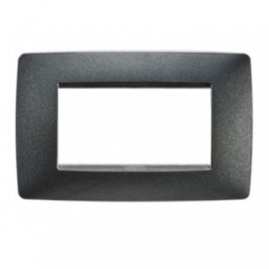 Chorus One 4-GANG Cover Plate Slate Grey