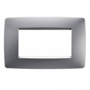 Chorus One 4-GANG Cover Plate Milk Titanium