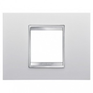 Chorus Lux 2-GANG Cover Plate Milk White