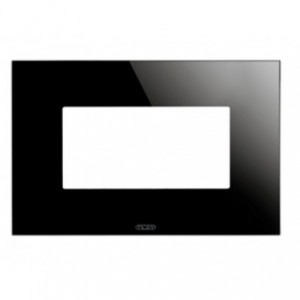 Cover Plate Ice 4-GANG Black