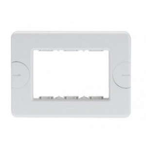 System 6 Gang Compact White Plate