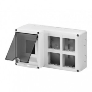 Enclosure 4MOD.DIN+(4X2)MOD.SYSTEM