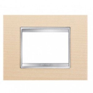 Chorus Lux 3-GANG Cover Plate Maple Wood