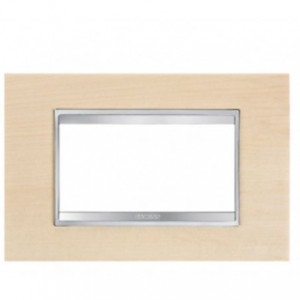 Chorus Lux 4-GANG Cover Plate Maple Wood