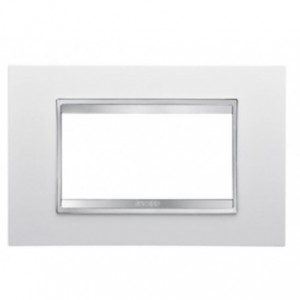 Chorus Lux 4-GANG Cover Plate Milk White