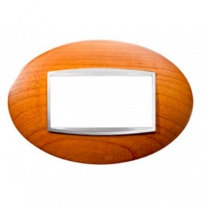 Chorus Art 4-GANG Cover Plate Cherry Wood