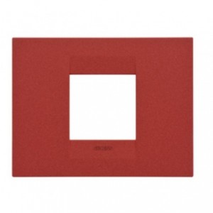 Geo Plate 2-GANG Ruby