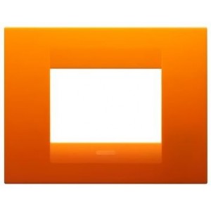 Geo Plate 3-GANG Opal Orange