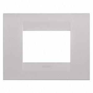 Geo Plate 3-GANG Natural Beige