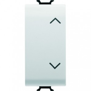 Pushbutton 1P 250VAC 10A UP/DOWN C/W Interlock White
