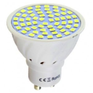 230VAC 38 LED Yellow LED Lamp GU10