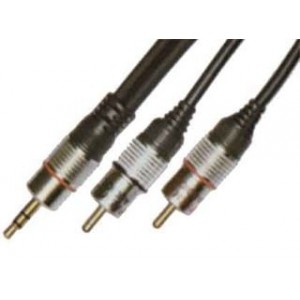 3.5MM Plug To 2 Rca Plug 2.5X5.5MM 10M