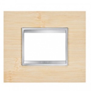 Chorus Flat Plate 3-GANG Bamboo