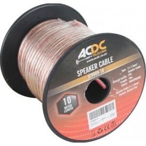 2 X 1.5MM Twin Speaker Cable DC 10M