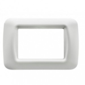 3 Gang White Top System Plate