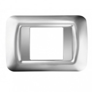 Top System 2 Gang Plate - Soft Chrome