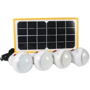 Portable Solar 4 Light Kit
