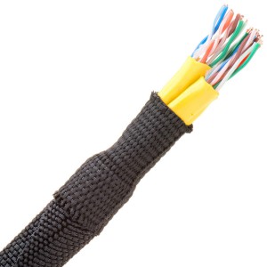 1M Heatshrink Fabric 12MM To 6MM Black (H2F0.48BK)