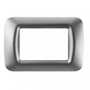 Top System 3 Gang Plate - Metallic Titanium