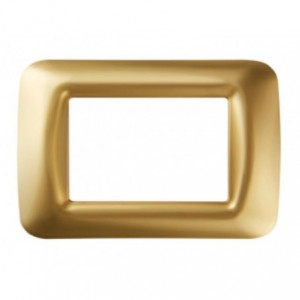 Top System 3 Gang Plate - Antique Gold