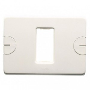 System 1 Gang Compact White Plate