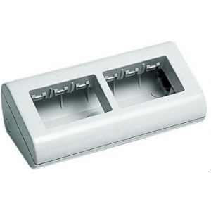 6 Gang White Desktop Enclosure