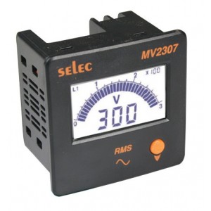 115VAC 3PH+N 3 Digit LCD Voltmeter Input 50-480VAC 72X72