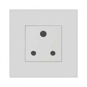 1X Sa 16A Socket Outlet 3X3 White Orion PRE-ASS.