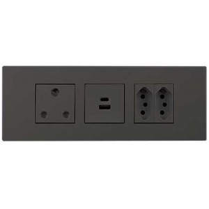 1X Sa 16A 2X N-TYPE Sa 16A 2X 2.1A USB 3X9 Slate Orion
