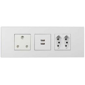 1X Sa 16A 2X N-TYPE Sa 16A 2X 2.1A USB 3X9 White Orion