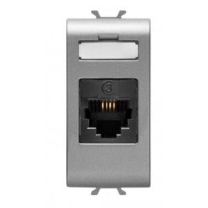 Chorus 1M RJ11 IN/OUT Telephone Connection Titanium