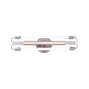 230VAC 2FT 2X9W Satin Nickel Fitting 790X210MM