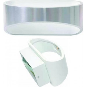 230VAC- 6W Cool White LED UP/DOWN Light IP20- Black